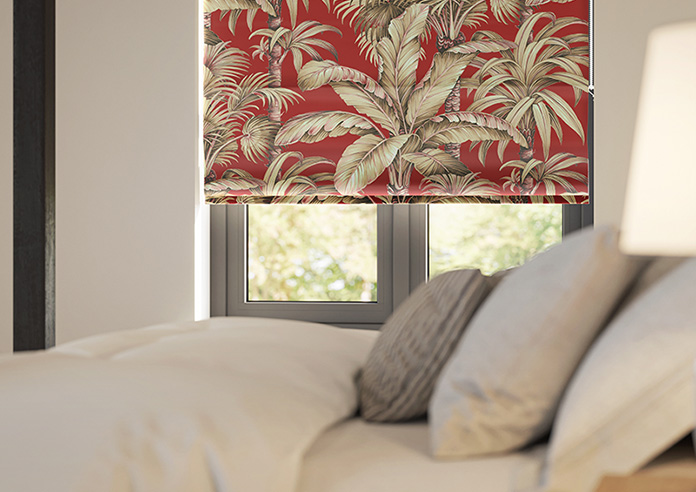 Tripura, Cinnabar - Motorised Roman Blind - Image 5
